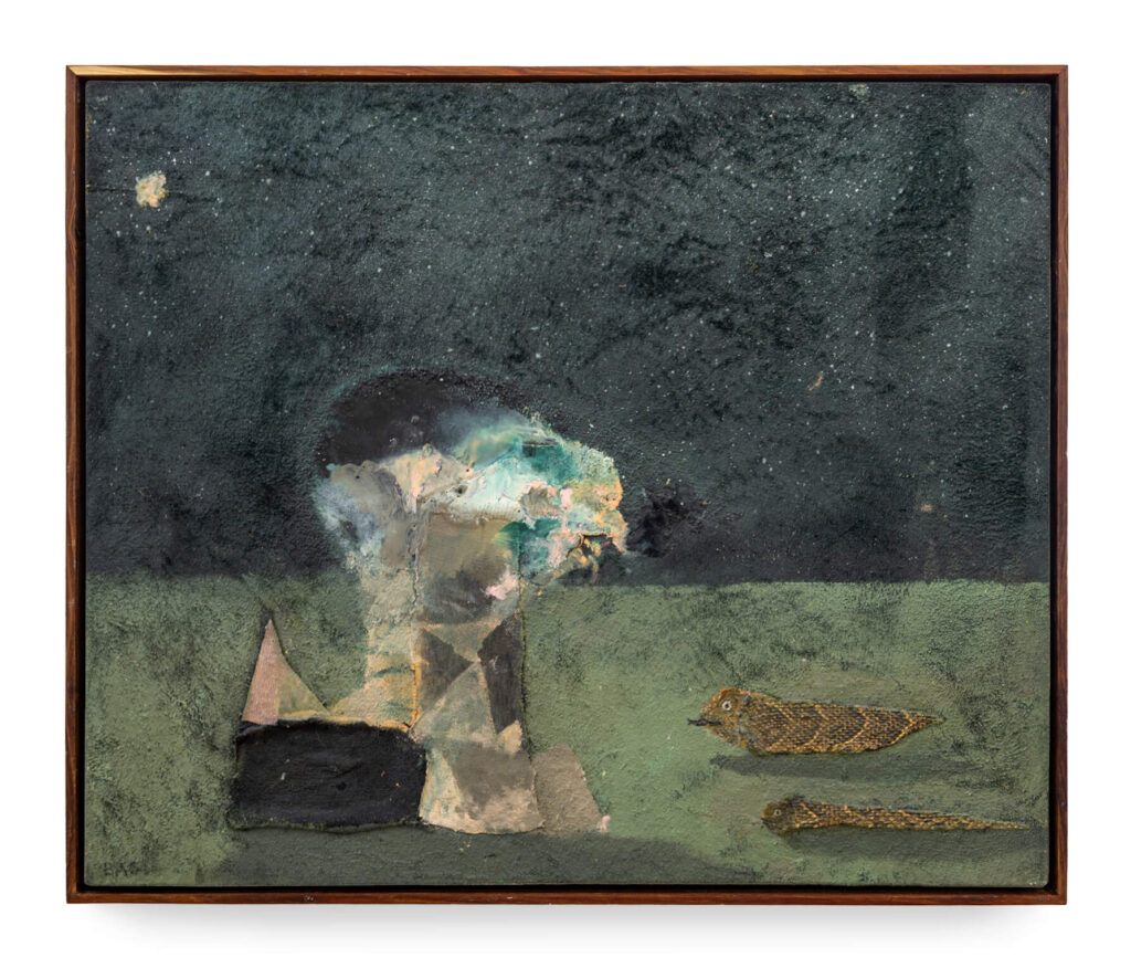 Bastiaan Van Stenis Nocturnal Animals 2026 Mixed Media on Velvet and Canvas SMAC Gallery