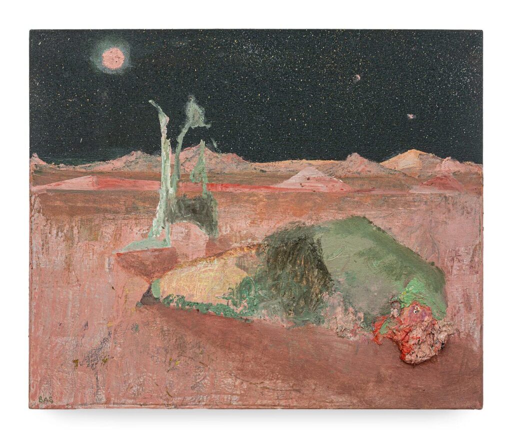 Bastiaan van Stenis Death by moonshine 2025 Mixed Media on Canva SMAC Gallery