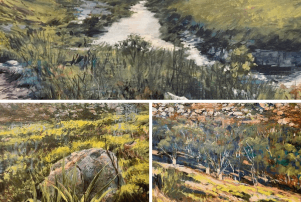 Returning Light: Exhibition of paintings by Lauriana Glenny paired with poetry by Elaine Rumboll |Art.b Gallery in the Bellville Library Complex