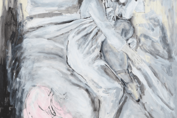 Sleeps Embrace Oil and Charcoal on Canvas Everard Read JHB Sleeps Embrace Oil and Charcoal on Canvas Everard Read JHB