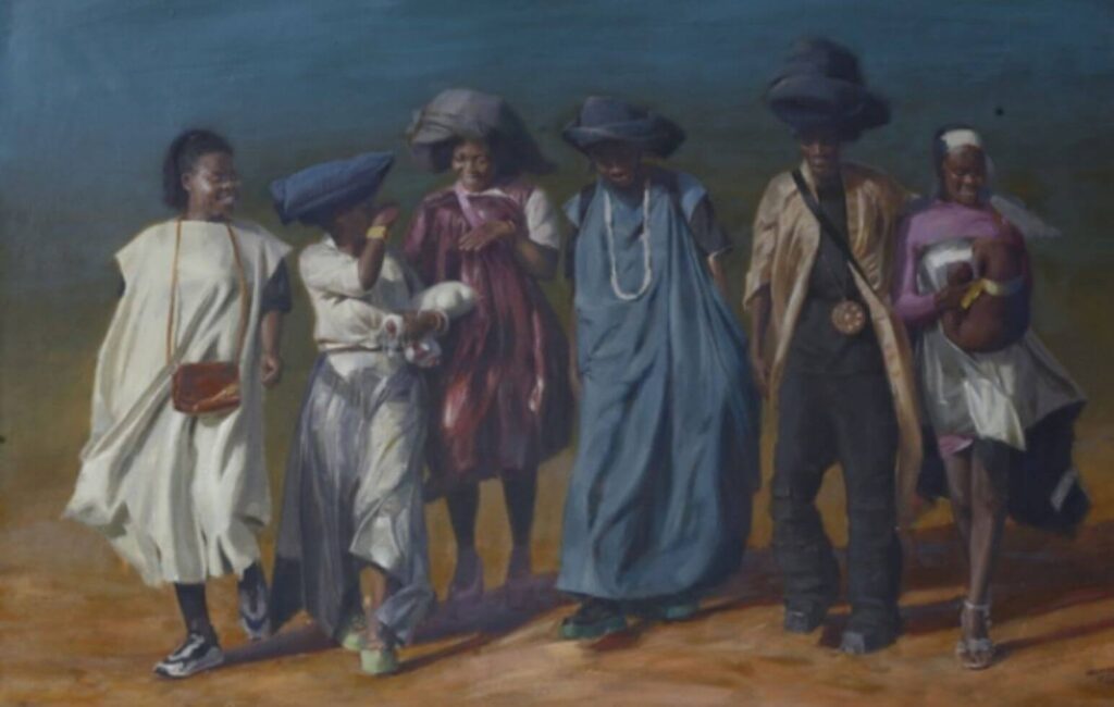 Ebenezer Samuel Akinola The Pilgrams Road 2026 Oil on Linen
