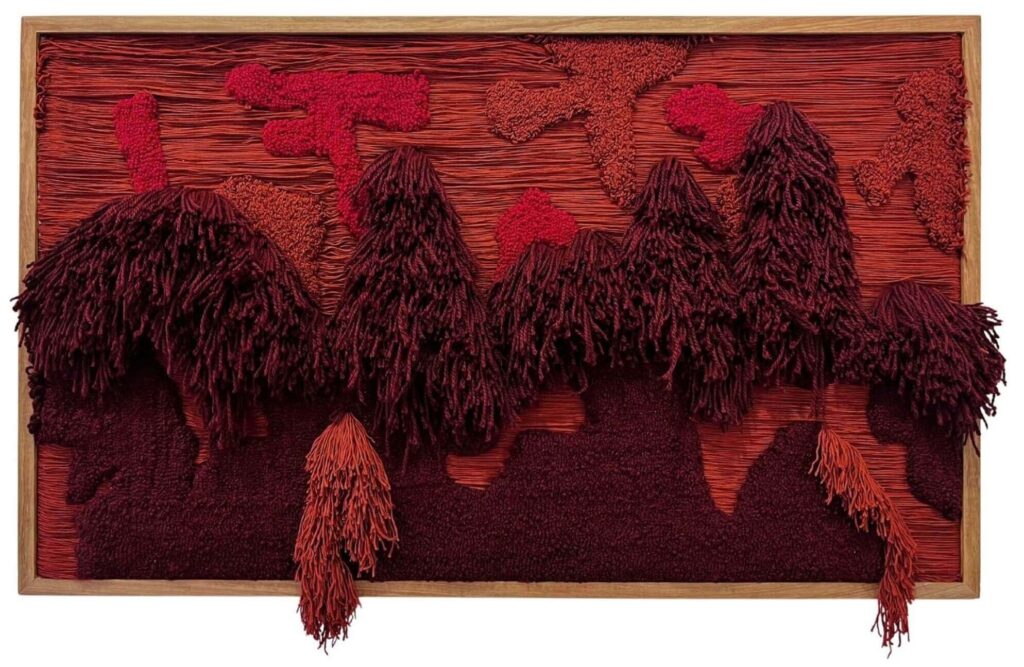 Lebogang Mbewe Return To Sender 2026 Hand woven and tufted cotton acrylic yarn on monks cloth (1) (1)