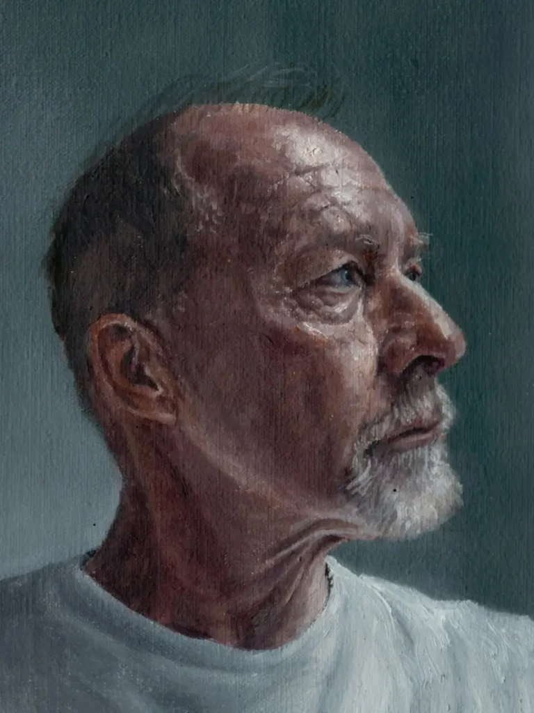 André' Rust en Vrede Portrait Award Winner 2013 Heather Gourlay-Conyngham. Oil on Linen