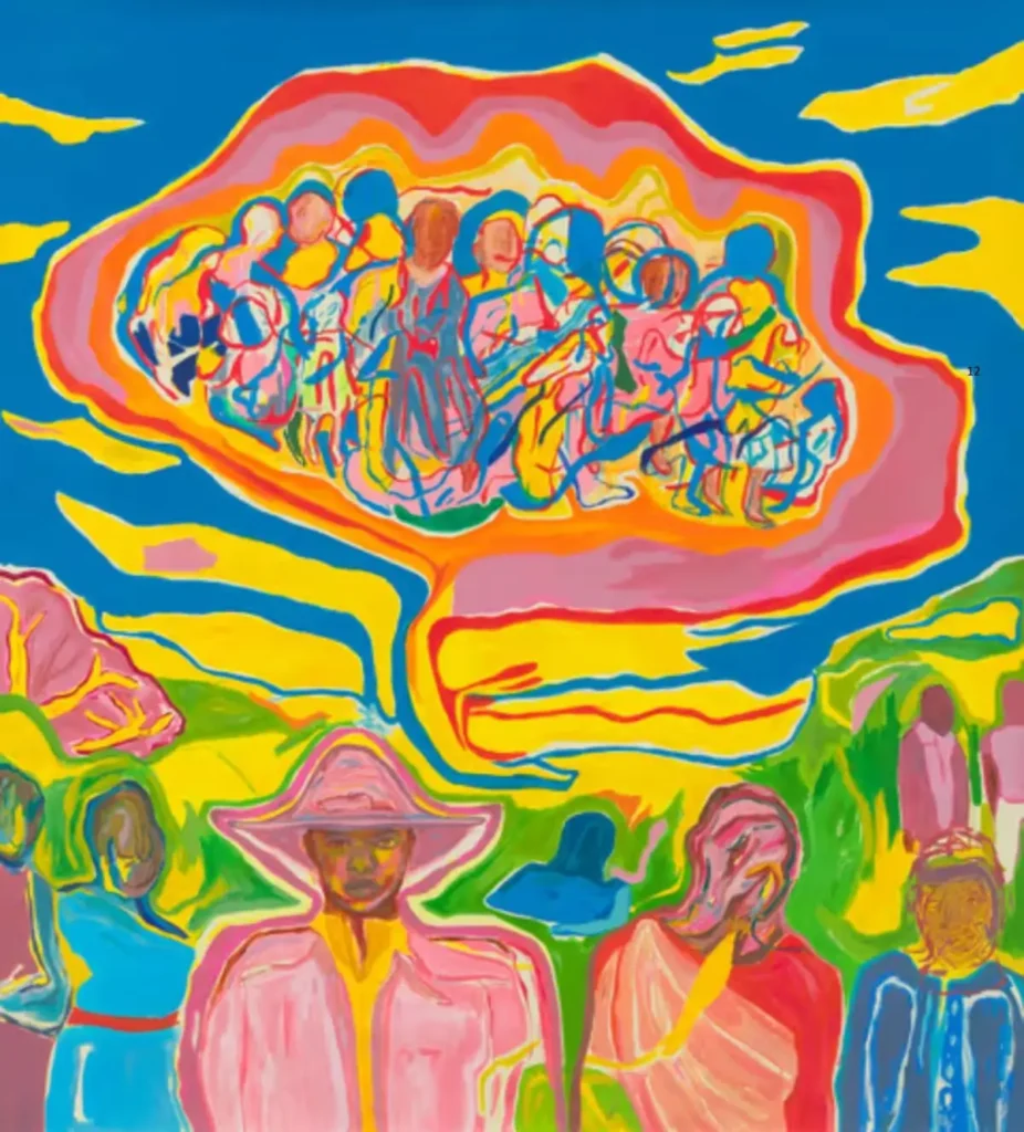 Chemu Ng'ok Dreaming A Nation 2025 Oil on canvas