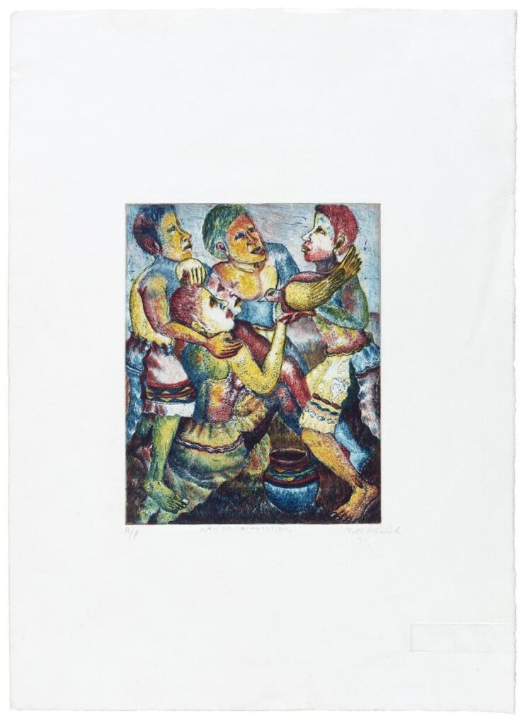 MMAKGABO MMAPULA HELEN SEBID, WOMEN CALABRATION 1991 MONOPRINT