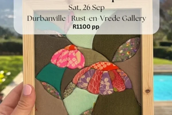 KINUSAIGA FABRIC COLLAGE – Workshop at Rust-en-Vrede Gallery