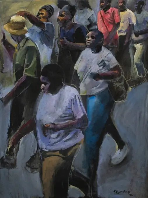 RICKY DYALOYI RICKY DYALOYI ASIJIKI 2026 MIXED MEDIA ON CANVAS