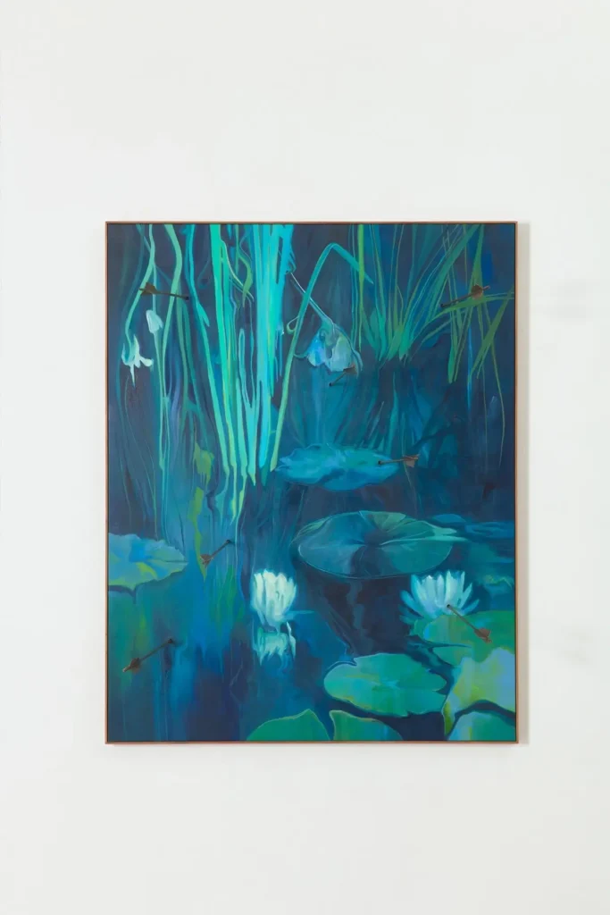 SANELL AGGENBACH MONDO EXOTICA 2026 OIL ON CANVAS WITH 6 BRONZE ARROW